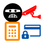 integrated burglar alarm, surveillance systema and card or code access control