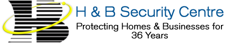 H & B security logo